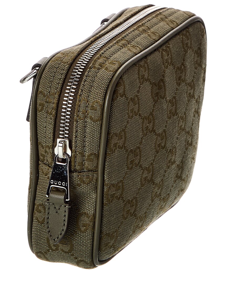 Gucci Gucci Canvas & Leather Crossbody
