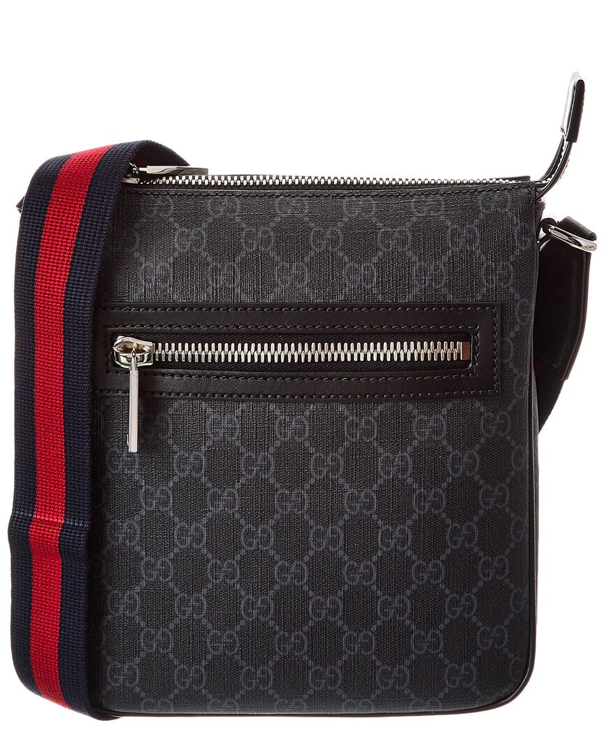 Gucci Small Gucci Supreme Canvas & Leather Crossbody