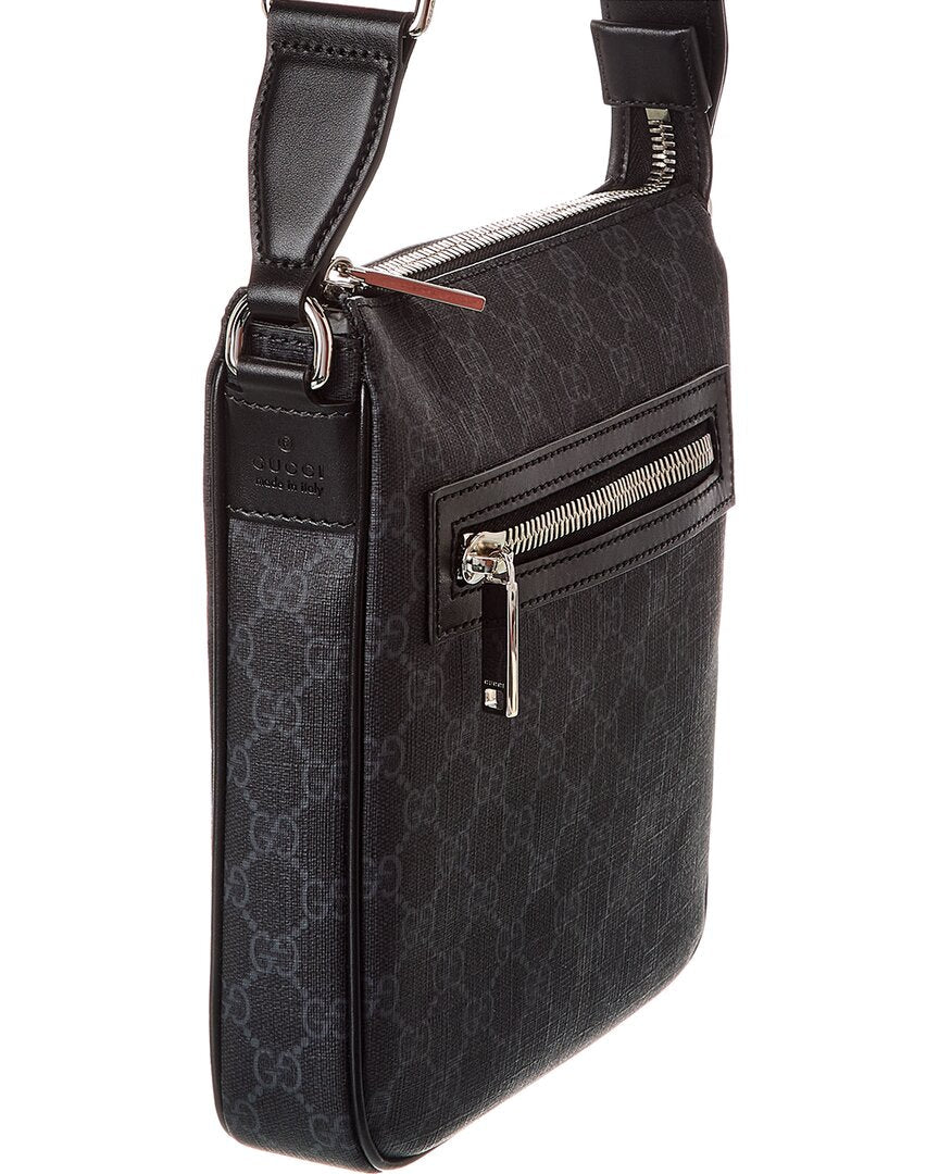 Gucci Small Gucci Supreme Canvas & Leather Crossbody
