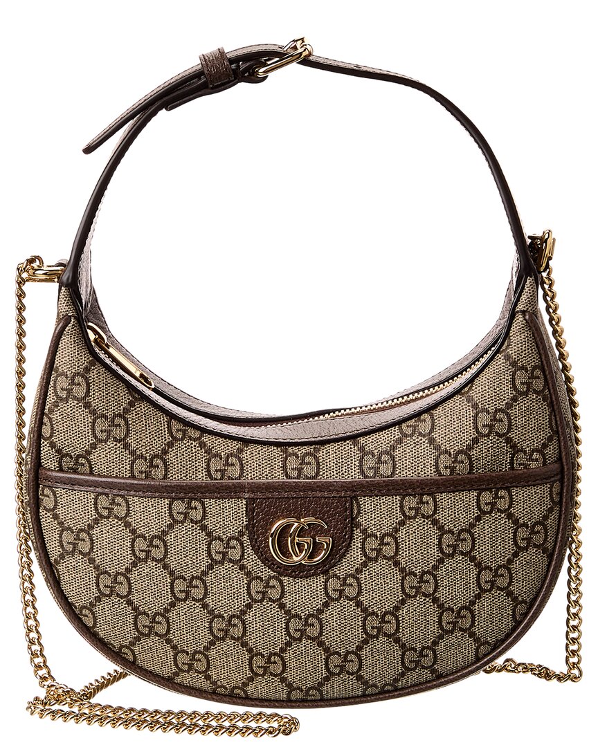 Gucci Ophidia Mini Gucci Supreme Canvas & Leather Hobo Bag