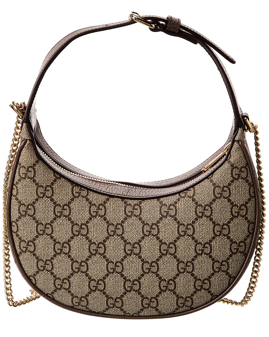 Gucci Ophidia Mini Gucci Supreme Canvas & Leather Hobo Bag