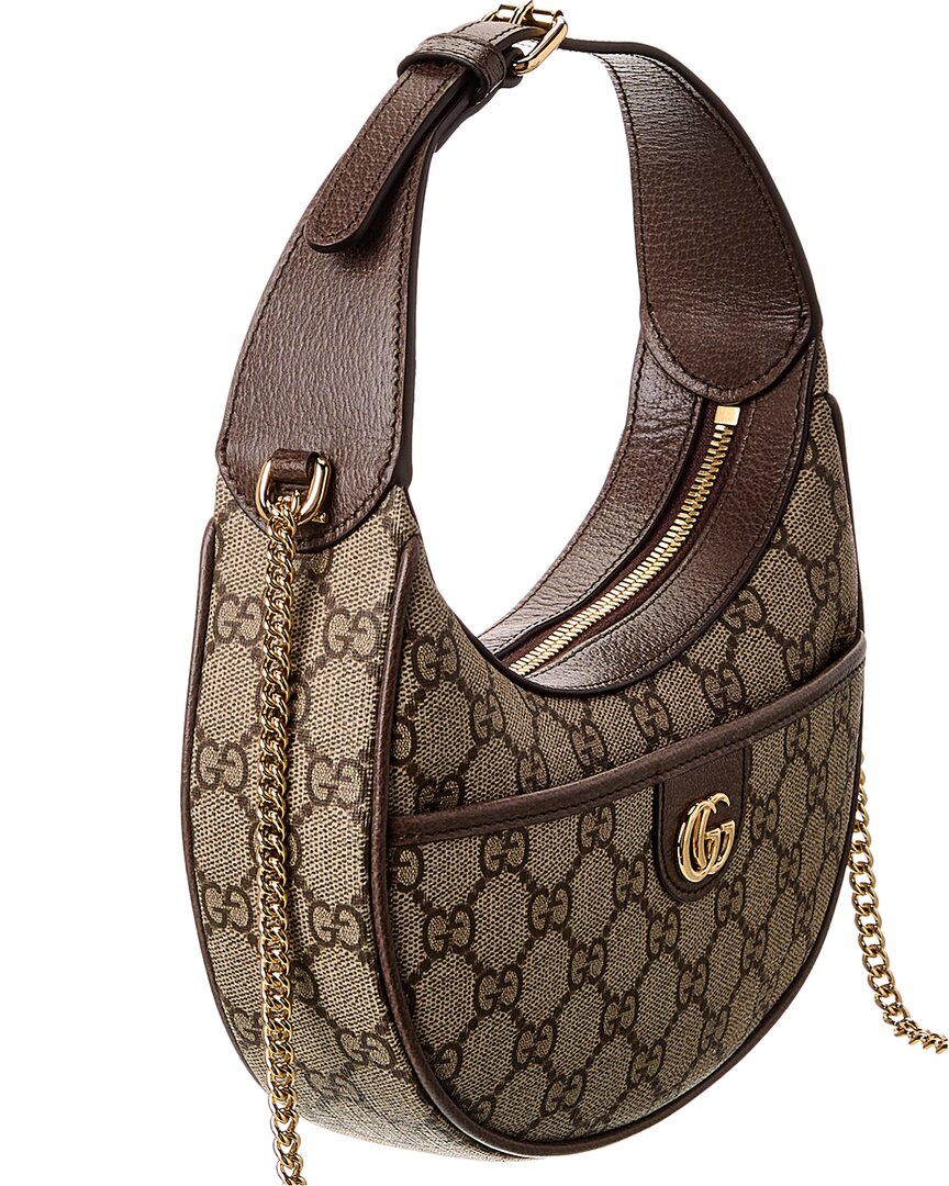 Gucci Ophidia Mini Gucci Supreme Canvas & Leather Hobo Bag