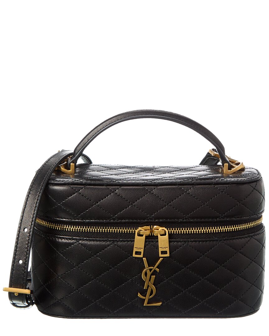 Saint Laurent Gaby Quilted Leather Vanity Bag