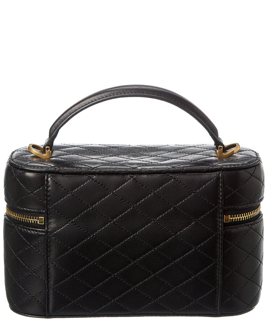 Saint Laurent Gaby Quilted Leather Vanity Bag