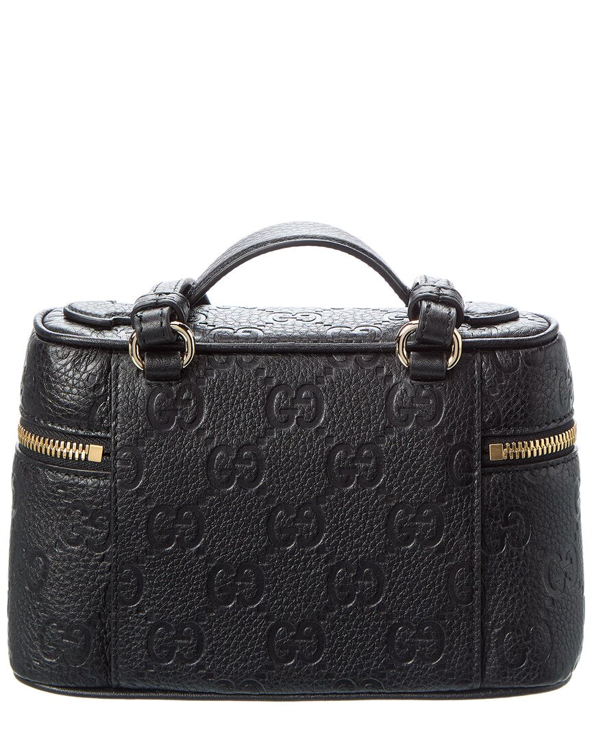 Gucci Gucci Emblem Super Mini Leather Bag