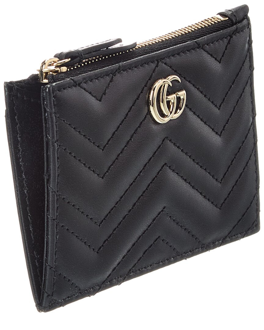 Gucci Gucci Marmont Zip Leather Key Pouch