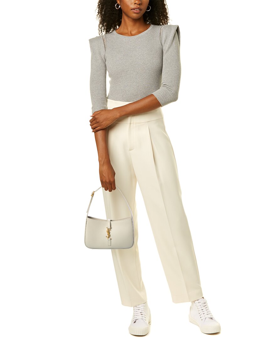 Saint Laurent Smooth Leather Hobo Bag