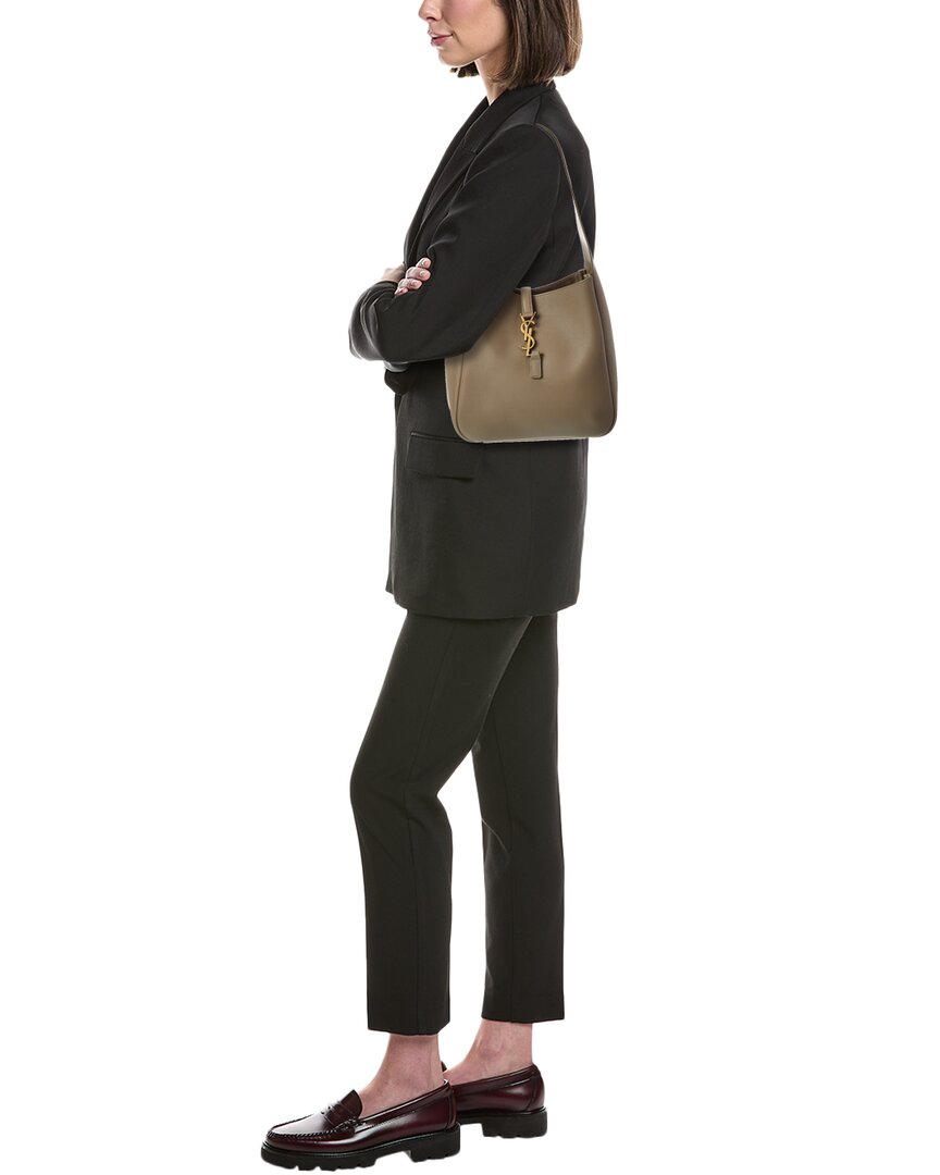 Saint Laurent Le 5 A 7 Small Leather Hobo Bag