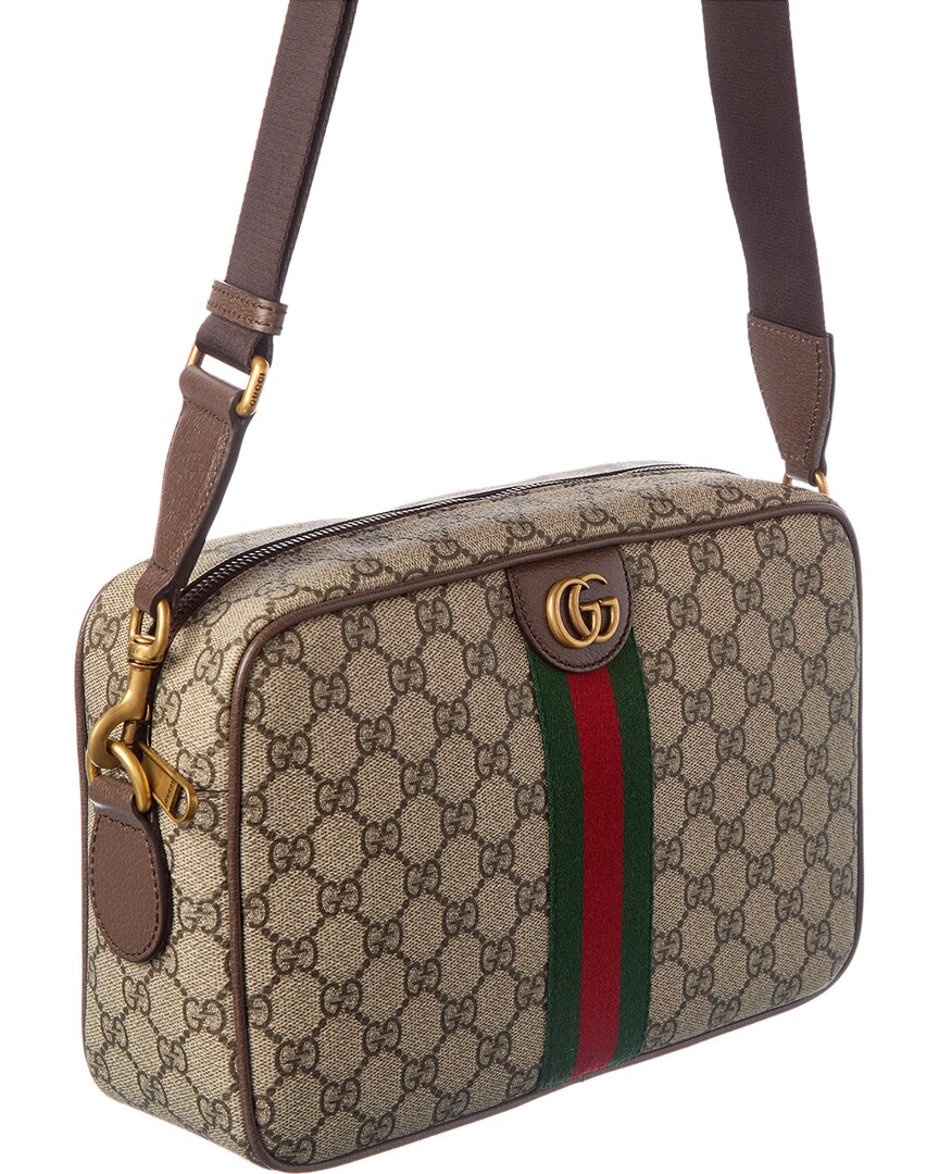 Gucci Ophidia Medium Gucci Supreme Canvas & Leather Crossbody