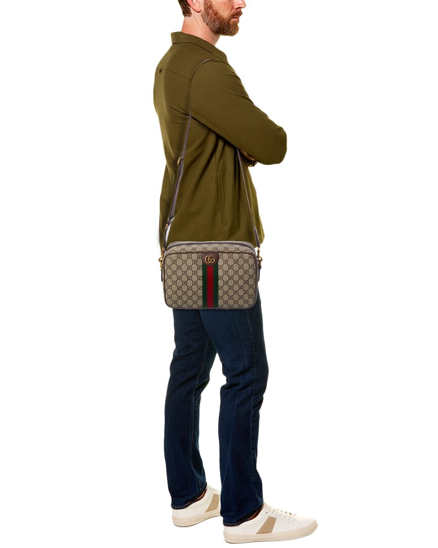 Gucci Ophidia Medium Gucci Supreme Canvas & Leather Crossbody