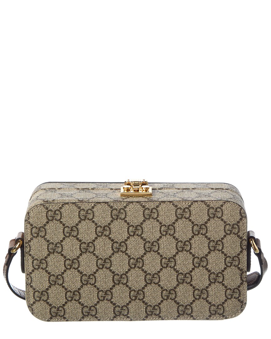 Gucci Gucci Supreme Canvas & Leather Box Crossbody