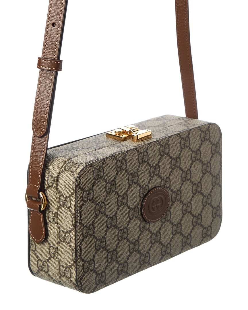 Gucci Gucci Supreme Canvas & Leather Box Crossbody
