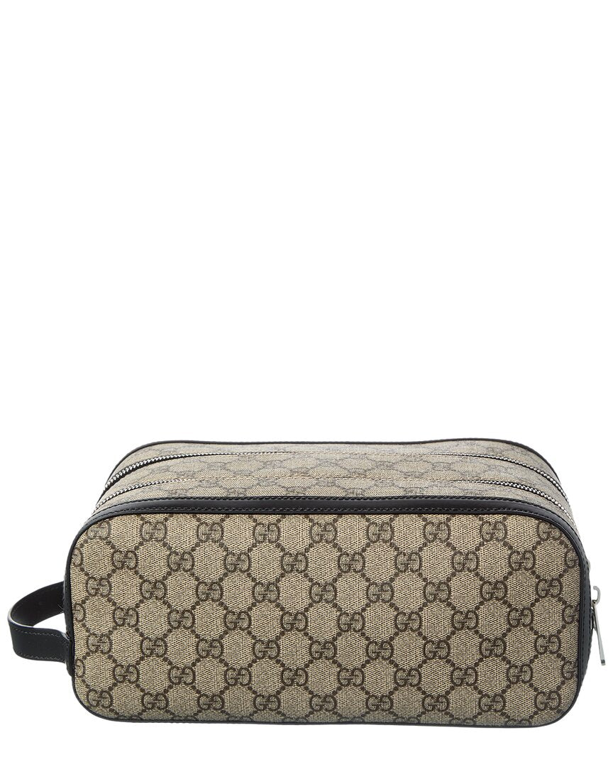 Gucci Gucci Supreme Canvas & Leather Travel Bag