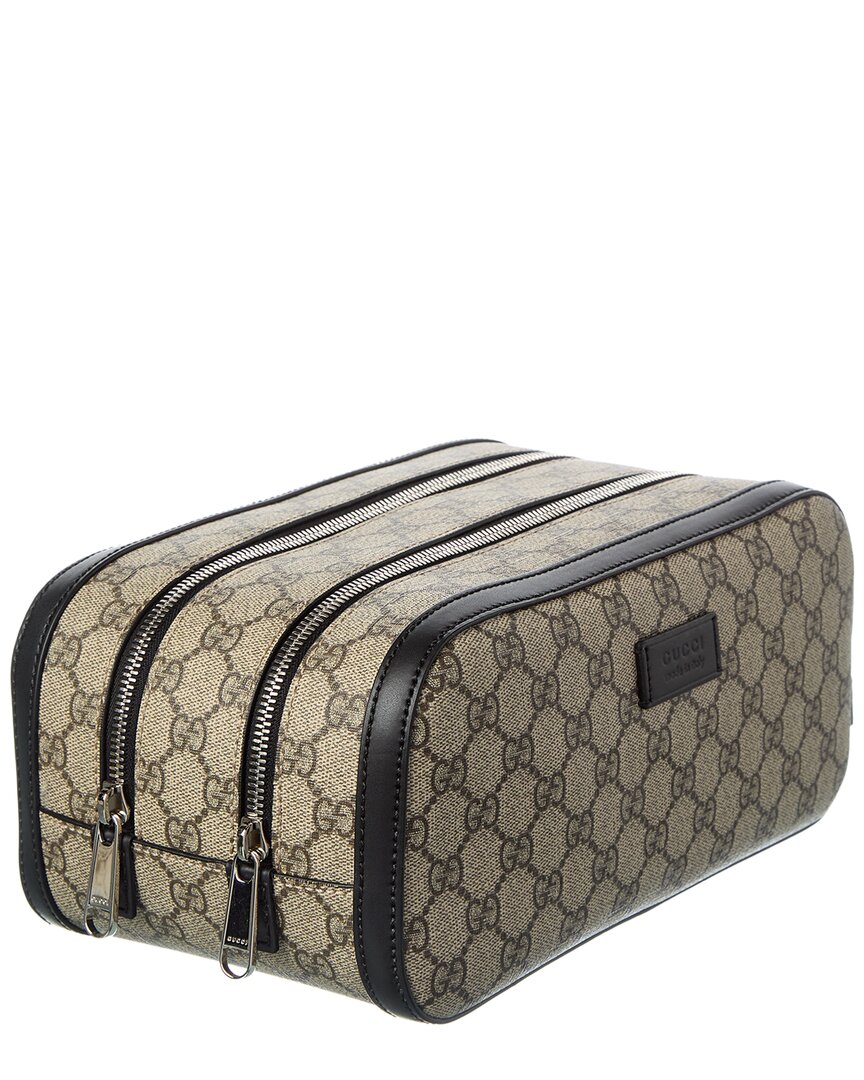 Gucci Gucci Supreme Canvas & Leather Travel Bag