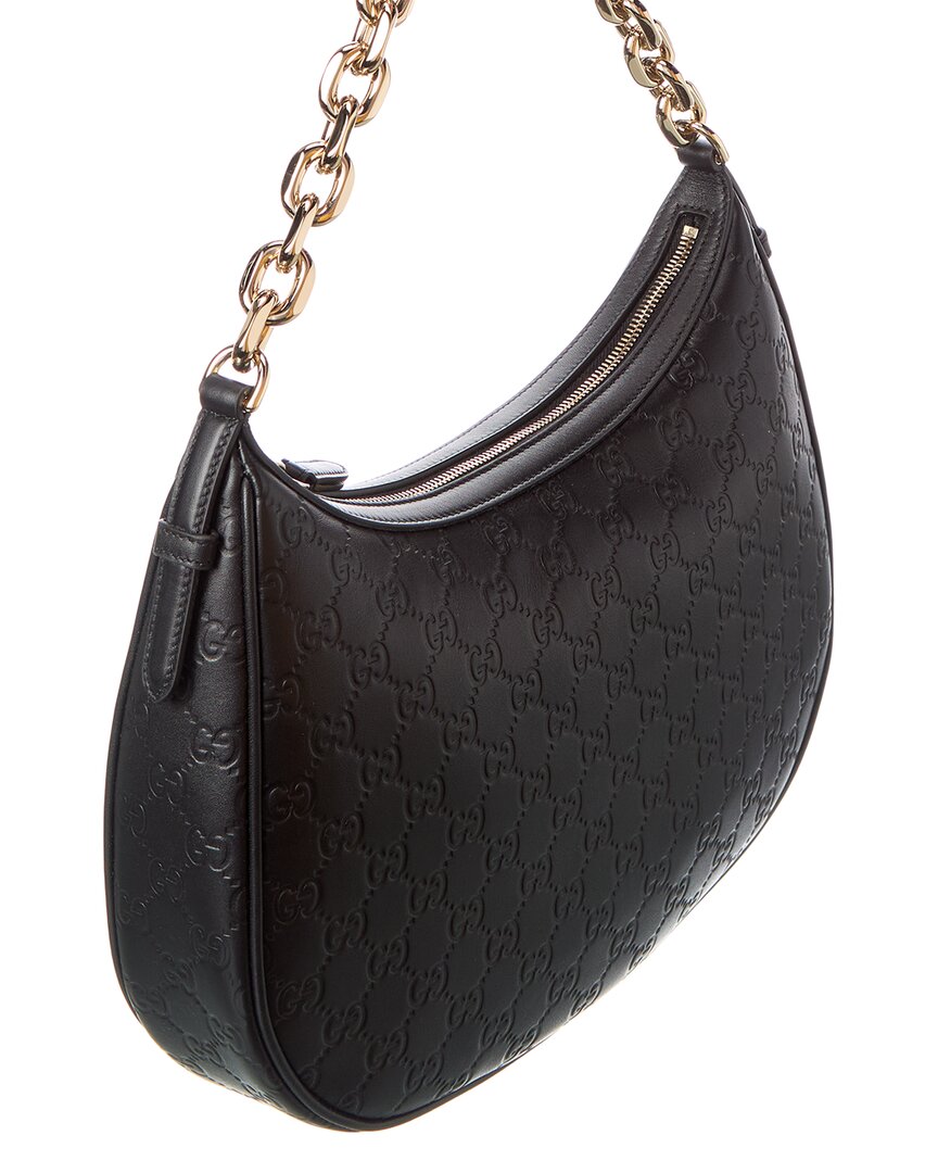 Gucci Gucci Emblem Large Leather Hobo Bag