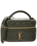 Saint Laurent Gaby Micro Leather Cosmetic Case