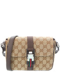 Gucci Mini Gucci Canvas & Leather Shoulder Bag
