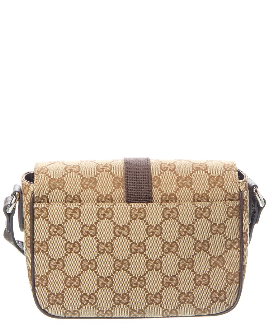Gucci Mini Gucci Canvas & Leather Shoulder Bag