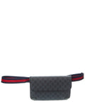 Gucci Small Gucci Supreme Canvas & Leather Belt