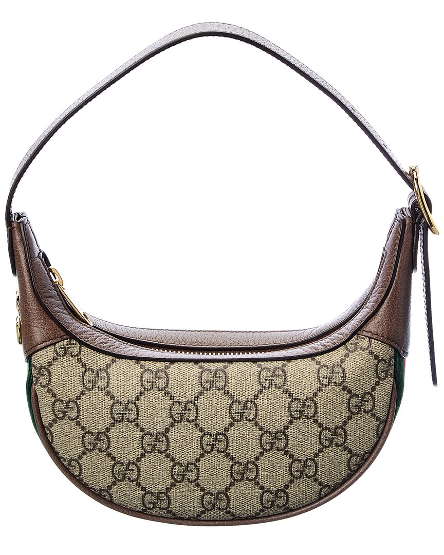 Gucci Ophidia Mini Gucci Supreme Canvas & Leather Shoulder Bag