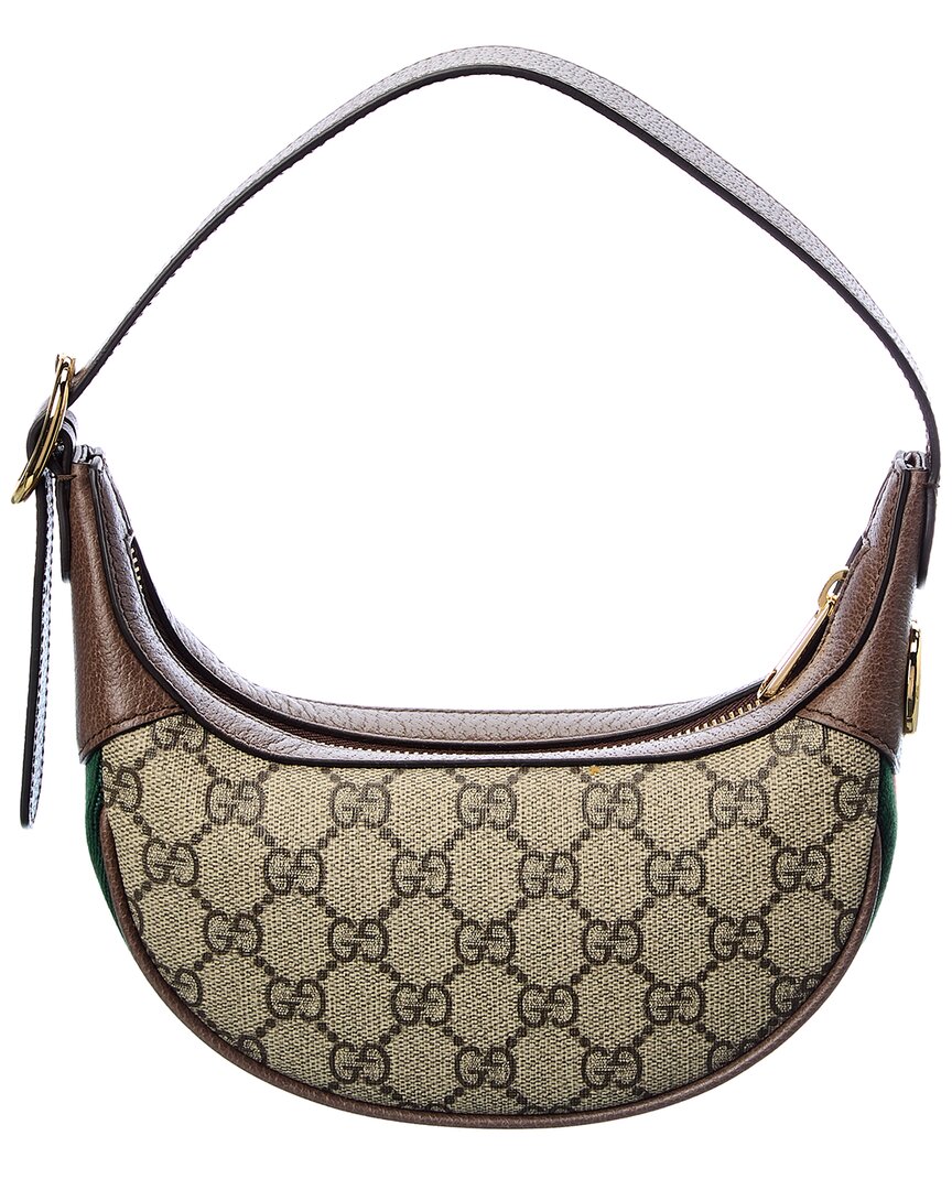 Gucci Ophidia Mini Gucci Supreme Canvas & Leather Shoulder Bag