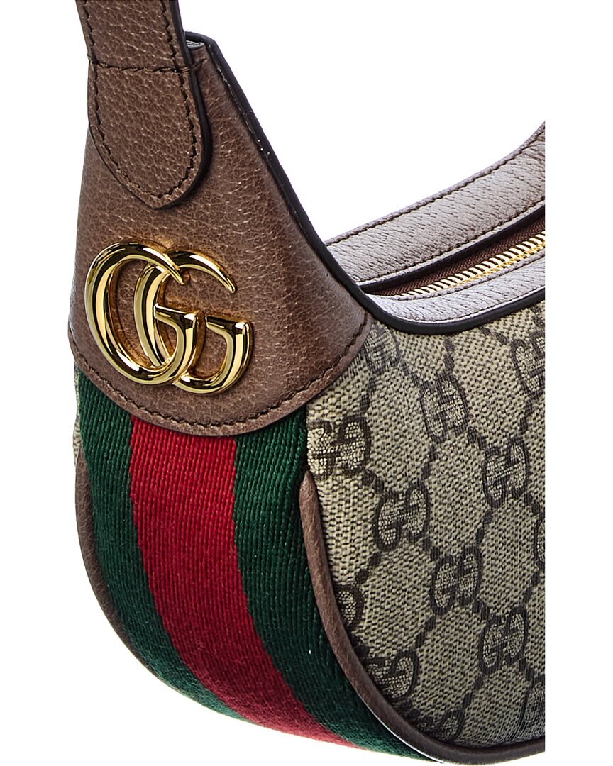 Gucci Ophidia Mini Gucci Supreme Canvas & Leather Shoulder Bag
