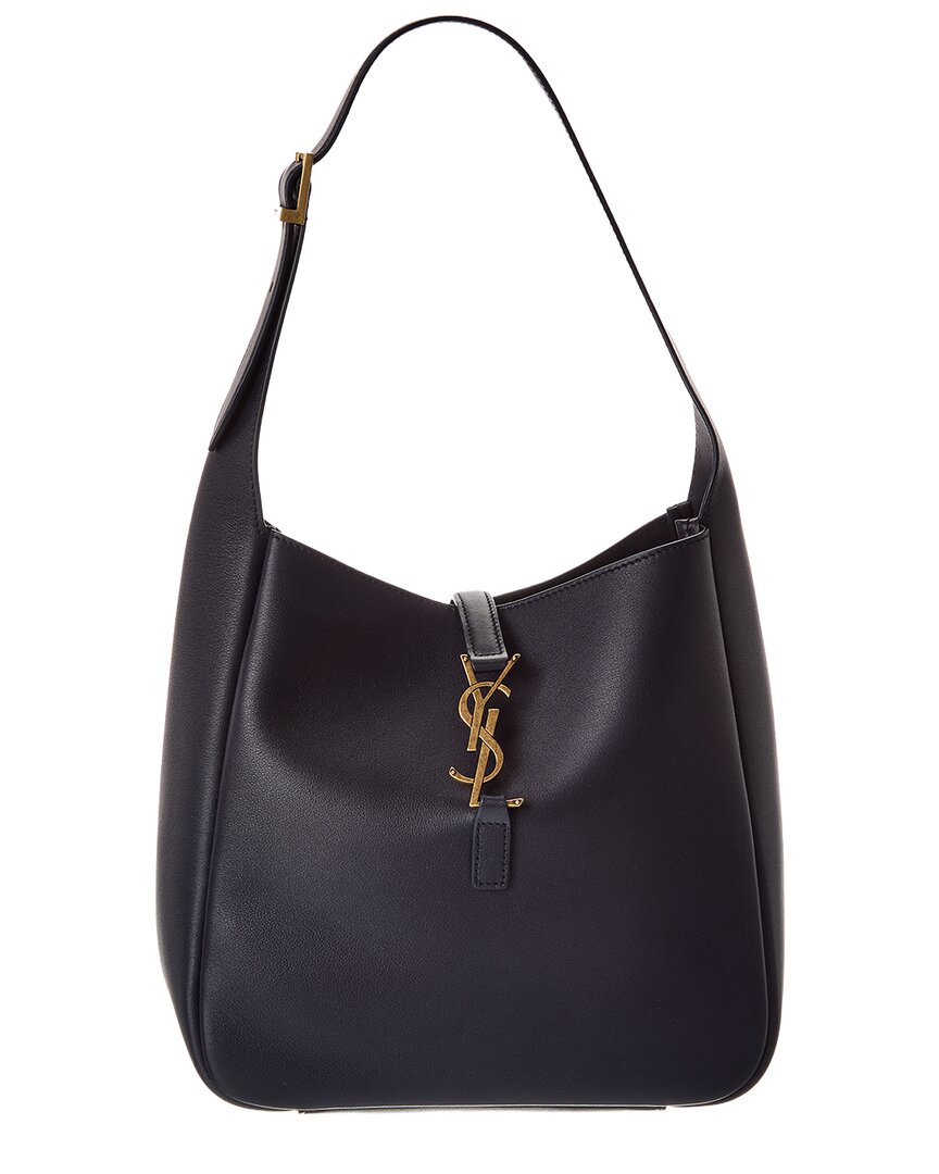 Saint Laurent Le 5 A 7 Small Leather Hobo Bag