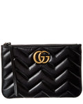 Gucci Gucci Marmont Leather Clutch