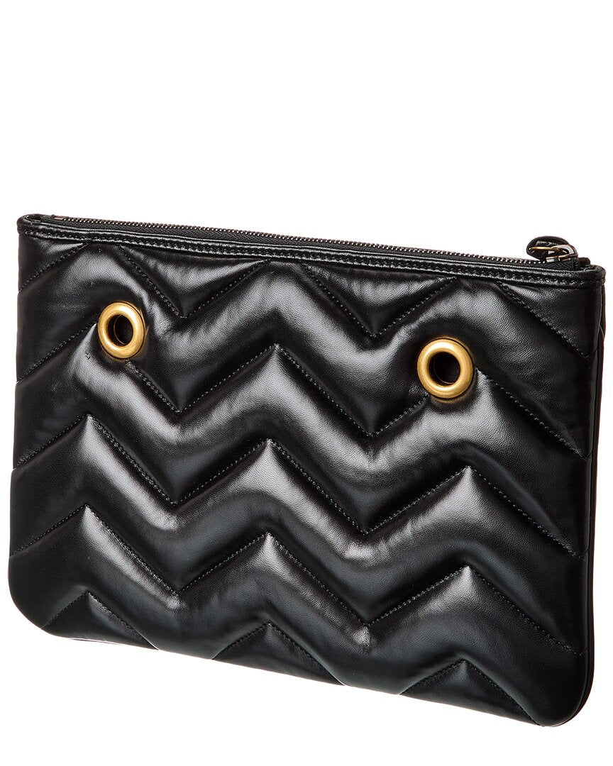 Gucci Gucci Marmont Leather Clutch