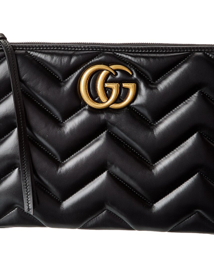 Gucci Gucci Marmont Leather Clutch