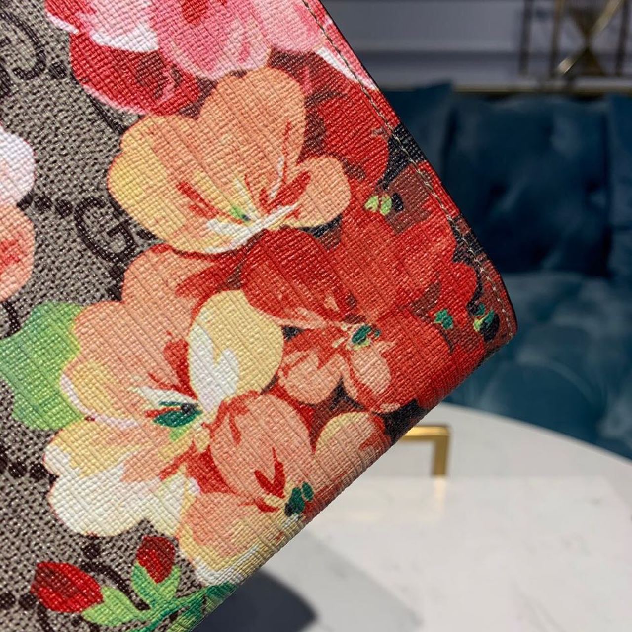 Gucci Floral WOC Dioronysus Shoulder Bag 20cm Calfskin Leather Trim Fall/Winter Collection, Burgundy
