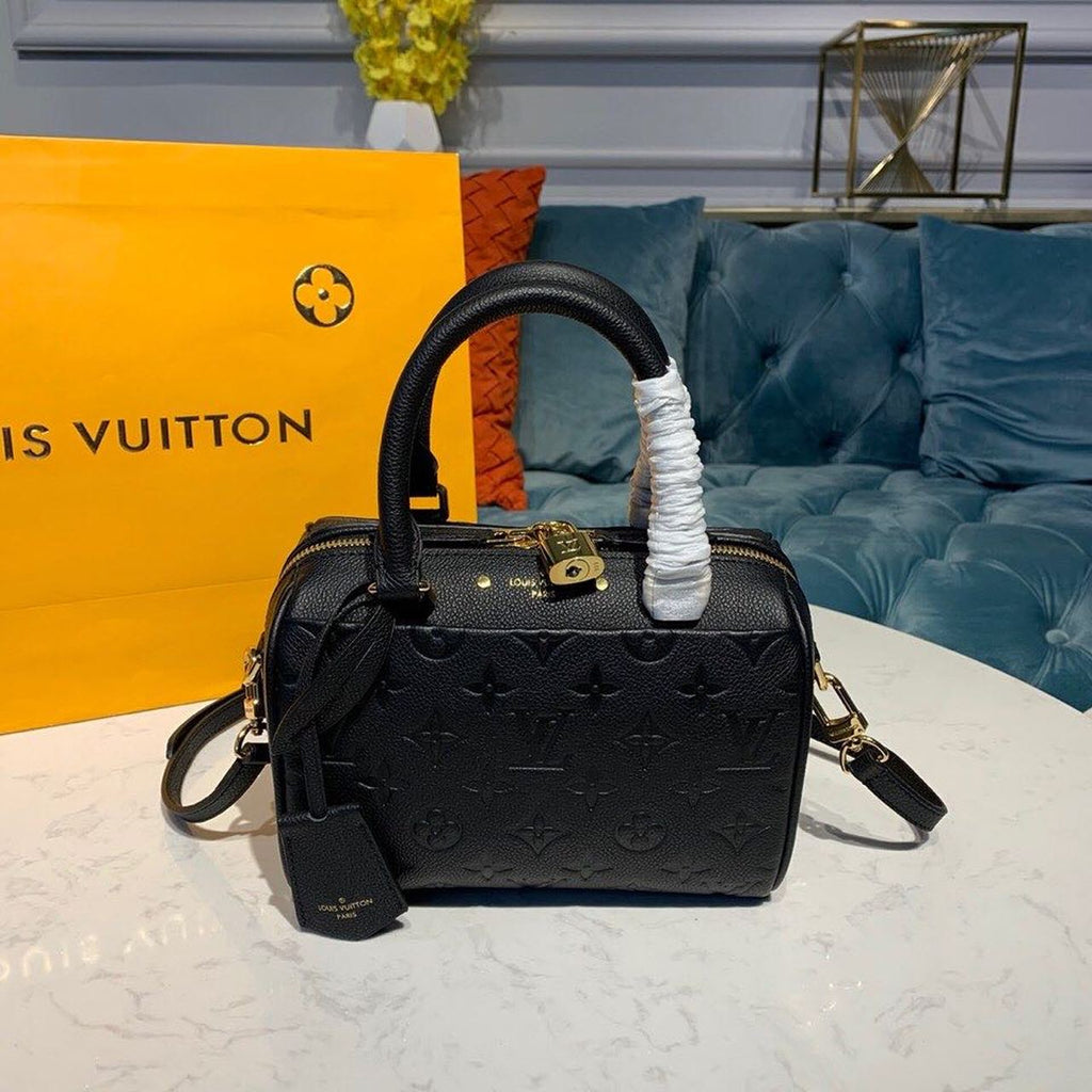 Louis Vuitton Speedy Bandouliere 20 Monogram Empreinte Black For Women,  Shoulder And Crossbody Bags 7.8in/20cm Louis Vuitton M42394