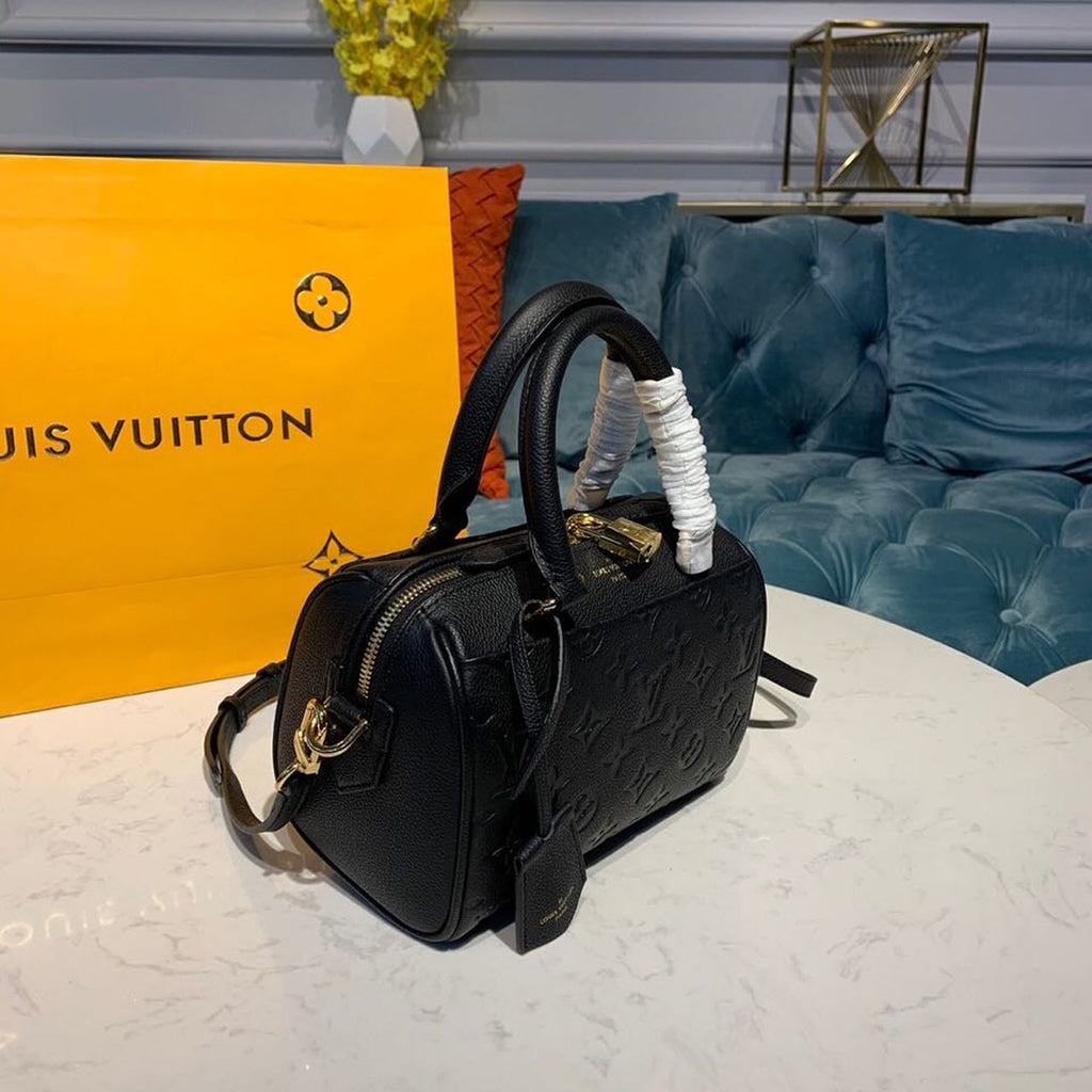 Louis Vuitton Speedy Bandouliere 20 Monogram Empreinte Black For Women,  Shoulder And Crossbody Bags 7.8in/20cm Louis Vuitton M42394