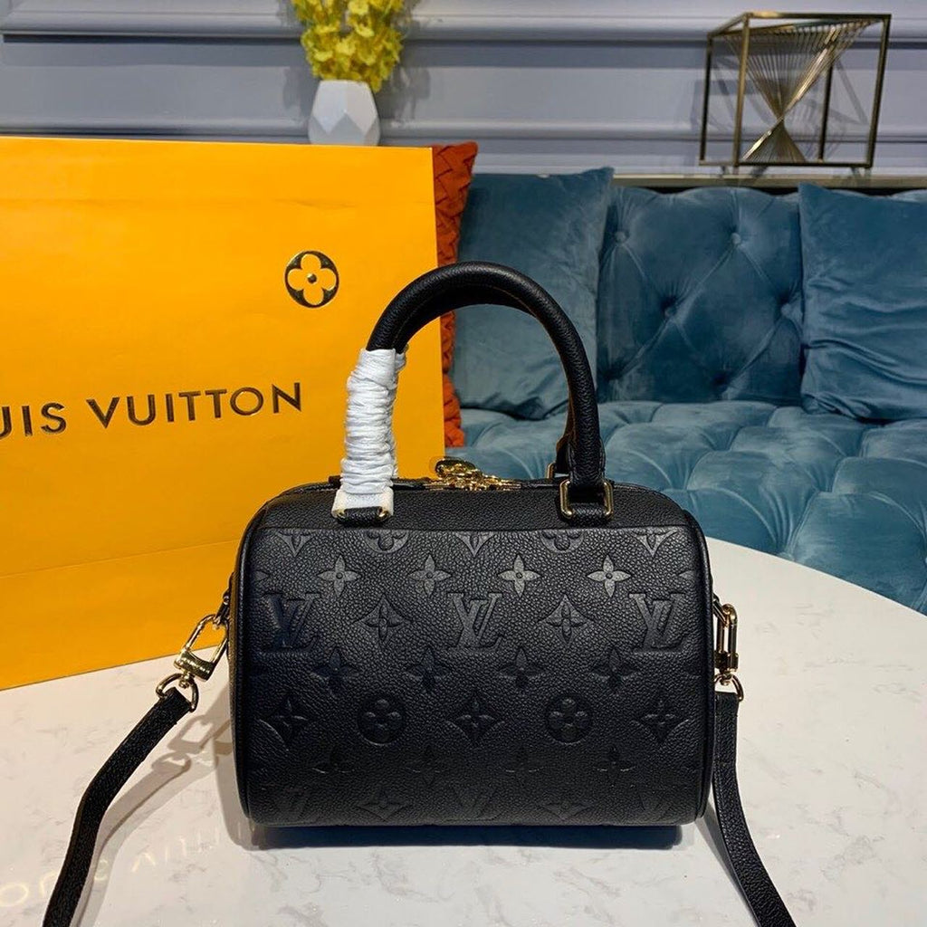Louis Vuitton Speedy Bandouliere 20 Monogram Empreinte Black For Women,  Shoulder And Crossbody Bags 7.8in/20cm Louis Vuitton M42394