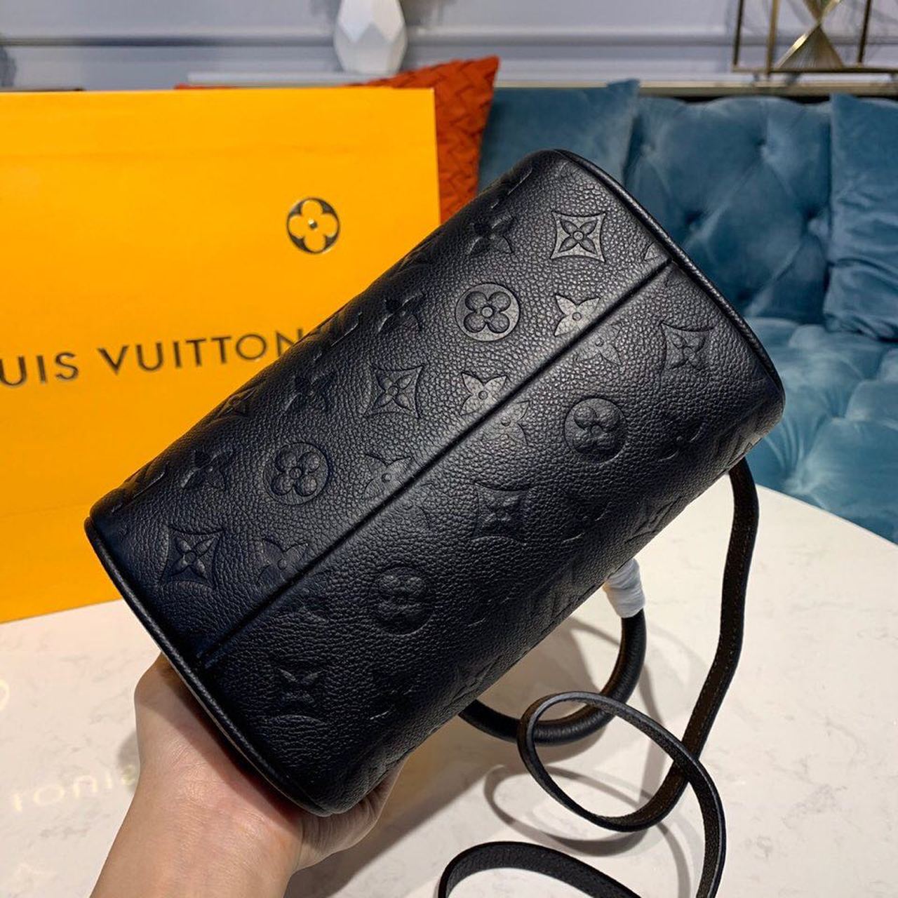 Louis Vuitton Speedy Bandouliere 20 Monogram Empreinte Black For Women,  Shoulder And Crossbody Bags 7.8in/20cm Louis Vuitton M42394