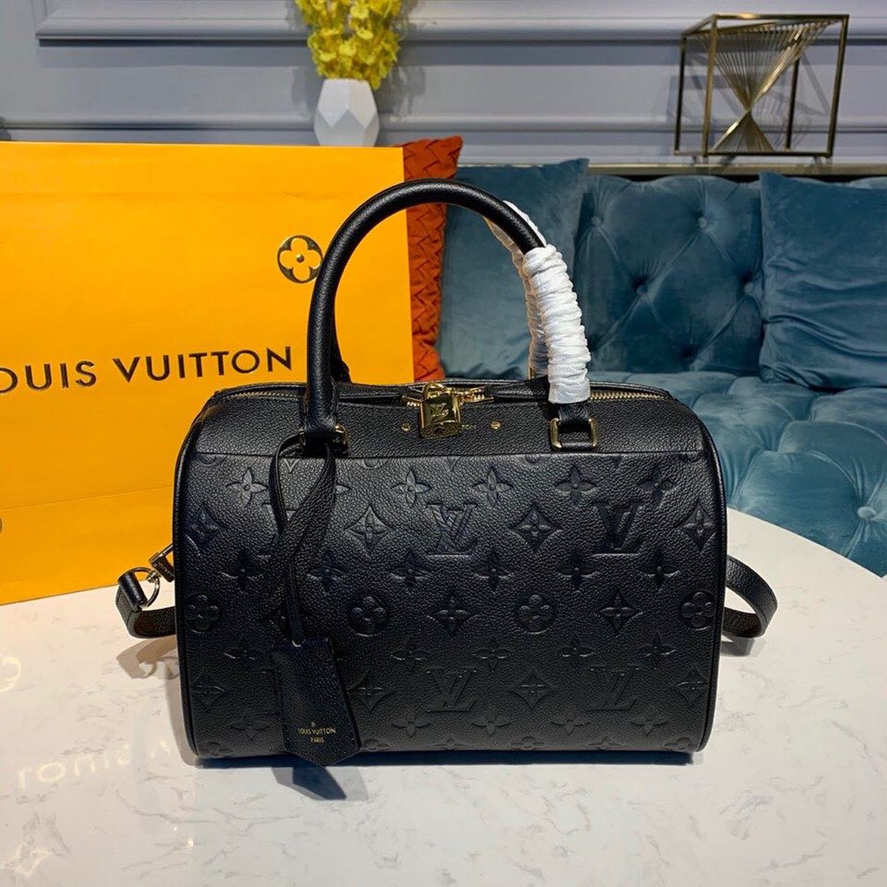 Louis Vuitton Speedy Bandouliere 25 Monogram Empreinte Black For Women,  Shoulder And Crossbody Bags 9.8in/25cm Louis Vuitton M42401