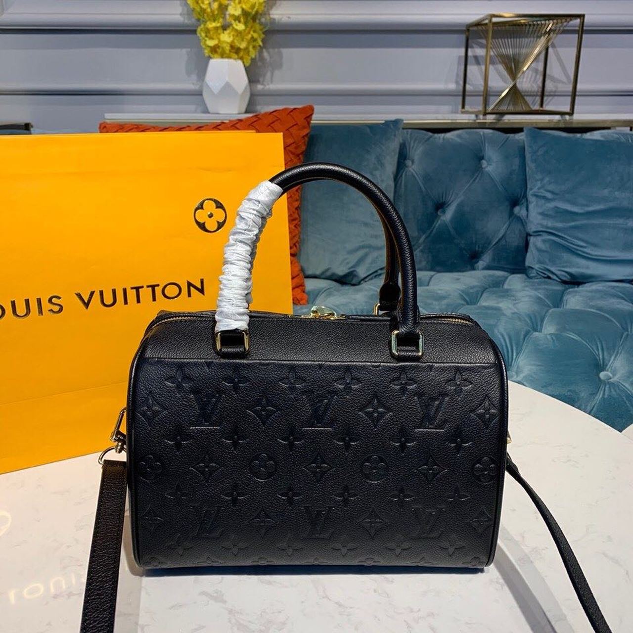 Louis Vuitton Speedy Bandouliere 25 Monogram Empreinte Black For Women,  Shoulder And Crossbody Bags 9.8in/25cm Louis Vuitton M42401