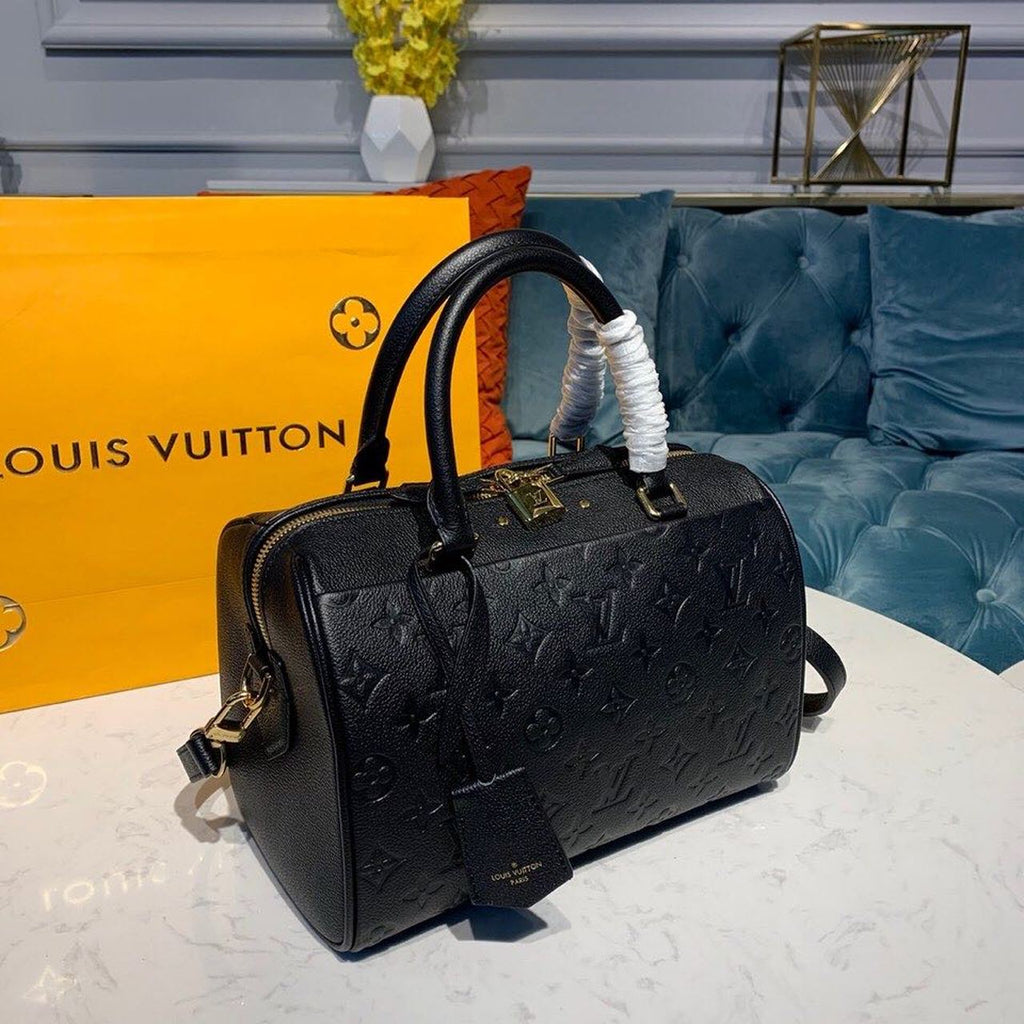 Louis Vuitton Speedy Bandouliere 25 Monogram Empreinte Black For Women,  Shoulder And Crossbody Bags 9.8in/25cm Louis Vuitton M42401