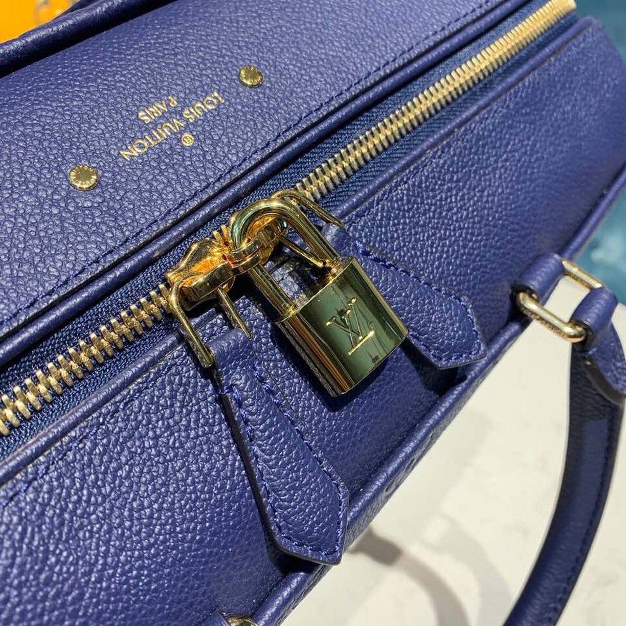Louis Vuitton Speedy Bandouliere 30 Monogram Empreinte Blue For Women,  Shoulder And Crossbody Bags 11.8in/30cm Louis Vuitton