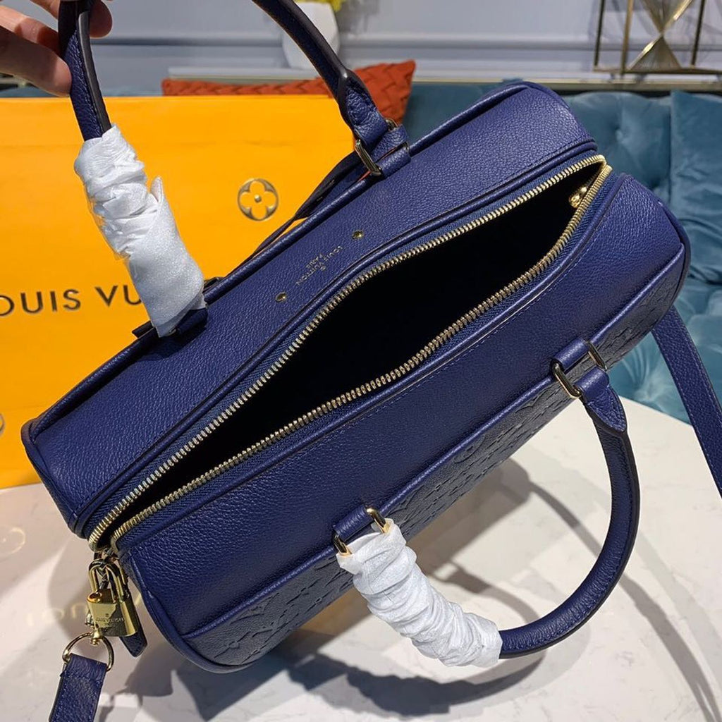 Louis Vuitton Speedy Bandouliere 30 Monogram Empreinte Blue For Women,  Shoulder And Crossbody Bags 11.8in/30cm Louis Vuitton
