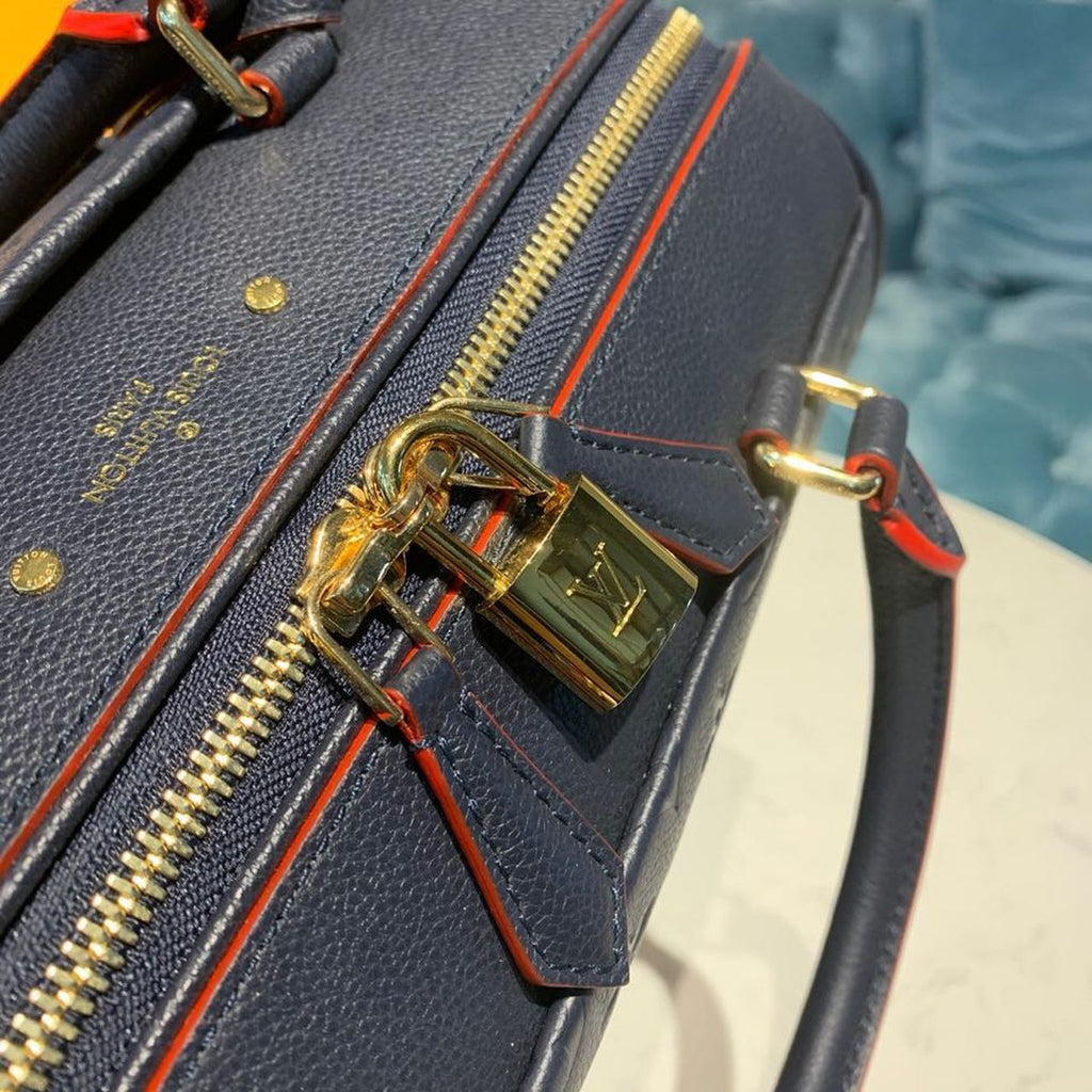 Louis Vuitton Speedy Bandouliere 25 Monogram Empreinte Navy Blue For Women,  Shoulder And Crossbody Bags 9.8in/25cm Louis Vuitton