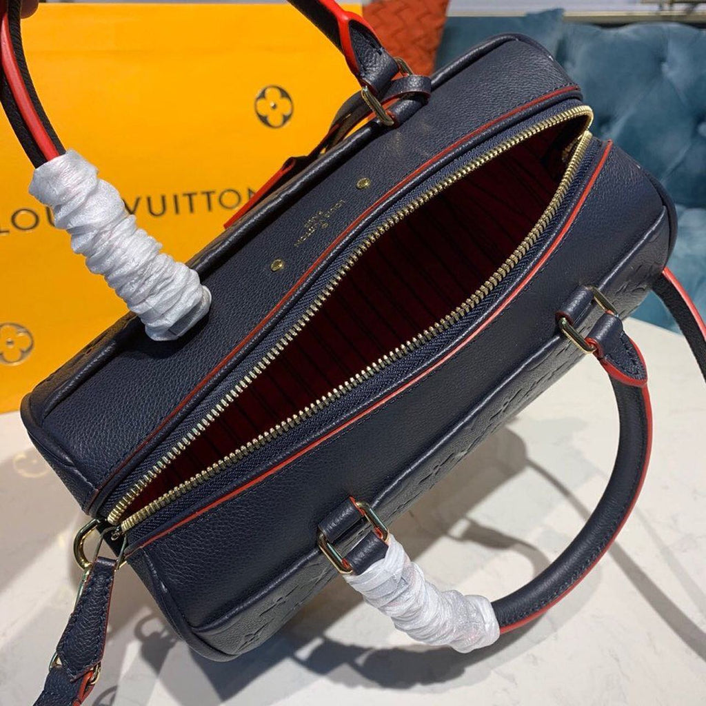 Louis Vuitton Speedy Bandouliere 25 Monogram Empreinte Navy Blue For Women,  Shoulder And Crossbody Bags 9.8in/25cm Louis Vuitton