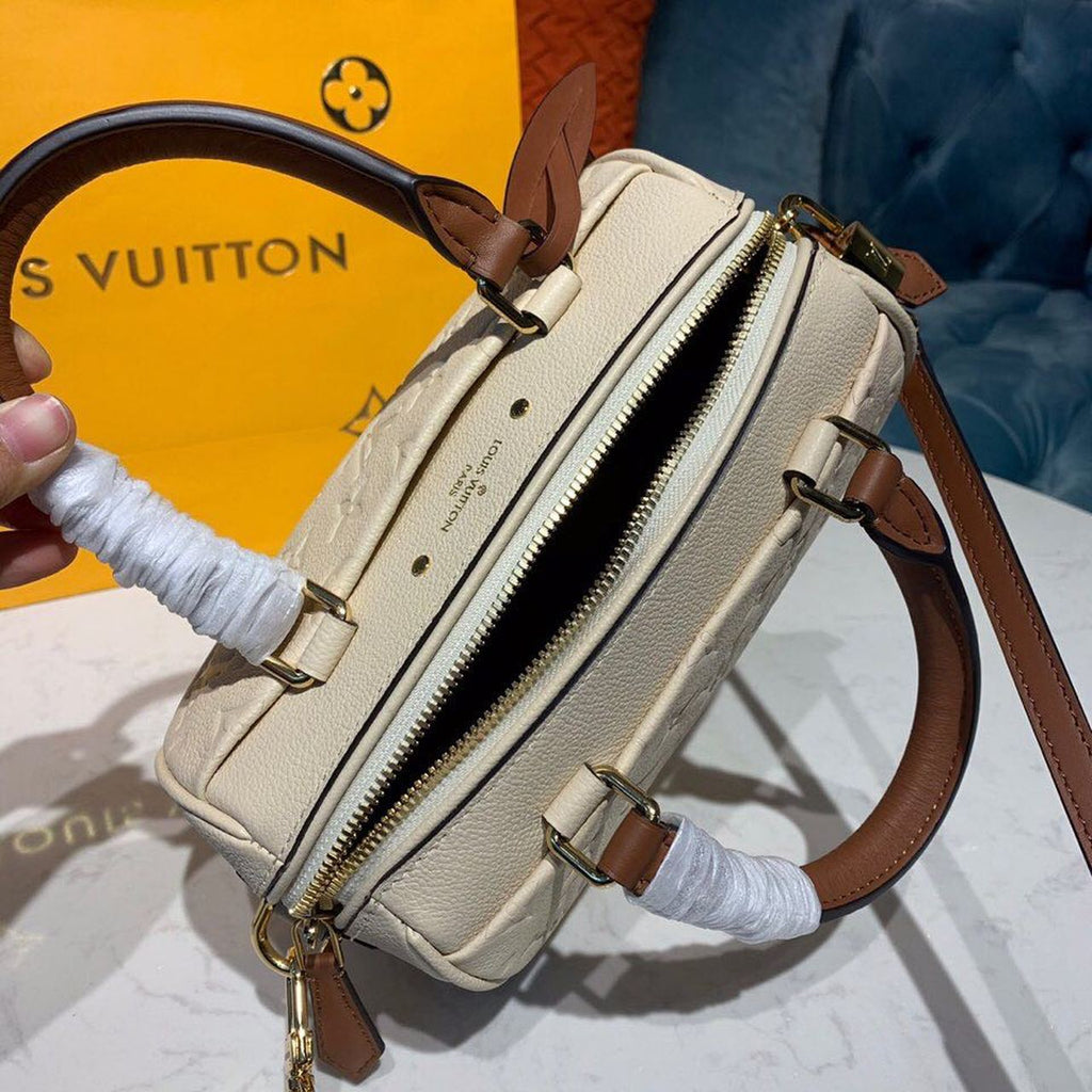 Louis Vuitton Speedy Bandouliere 20 Monogram Empreinte Creme For Women,  Shoulder And Crossbody Bags 7.8in/20cm Louis Vuitton