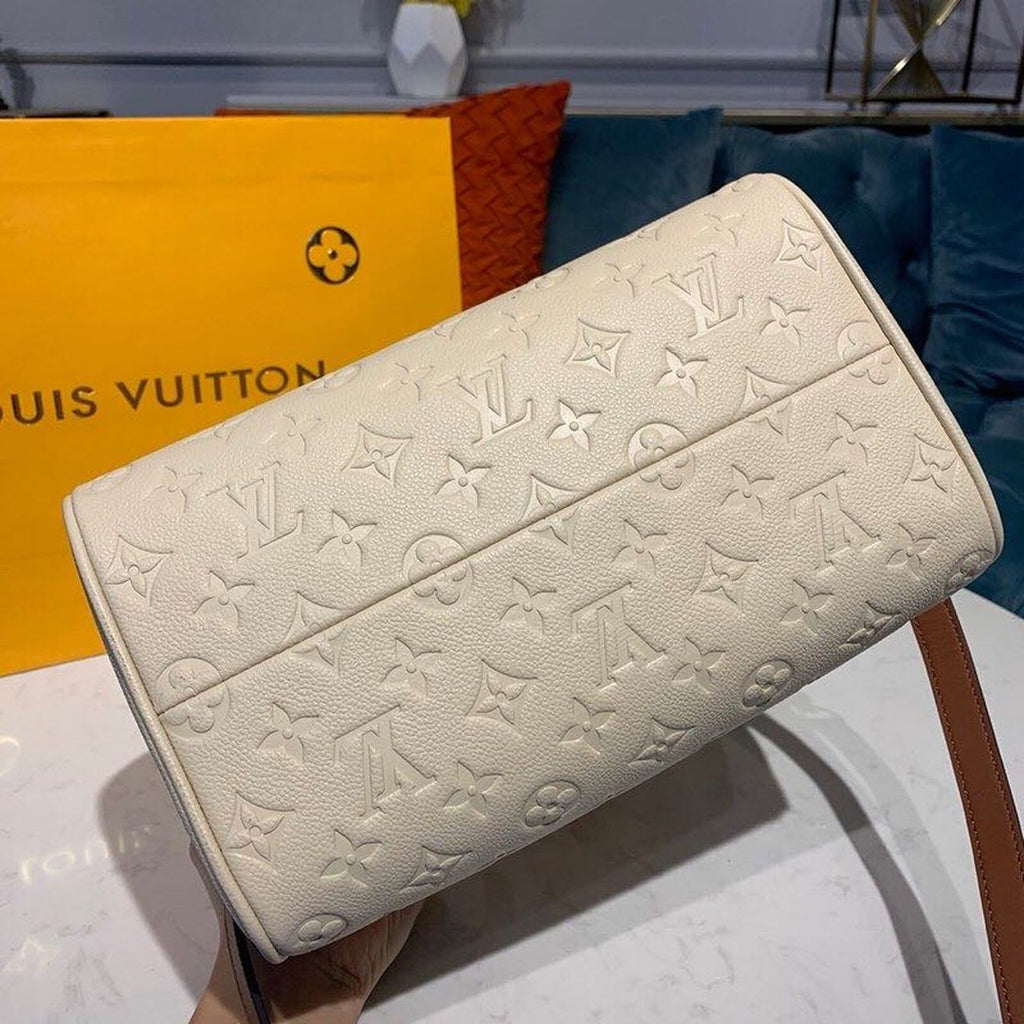 Louis Vuitton Speedy Bandouliere 25 Monogram Empreinte Creme For Women,  Shoulder And Crossbody Bags 9.8in/25cm Louis Vuitton
