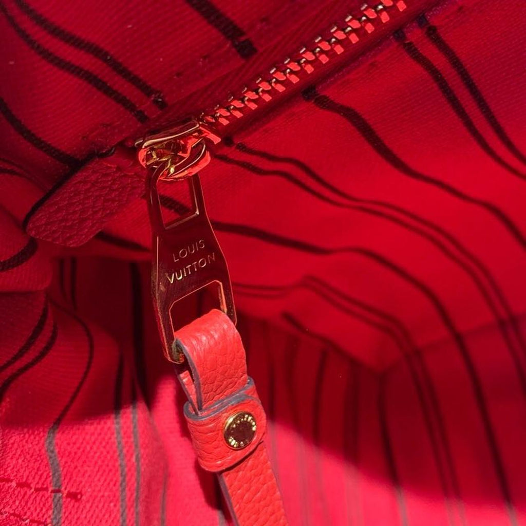 Louis Vuitton Speedy Bandouliere 25 Monogram Empreinte Cherry Red For Women,  Shoulder And Crossbody Bags 9.8in/25cm Louis Vuitton