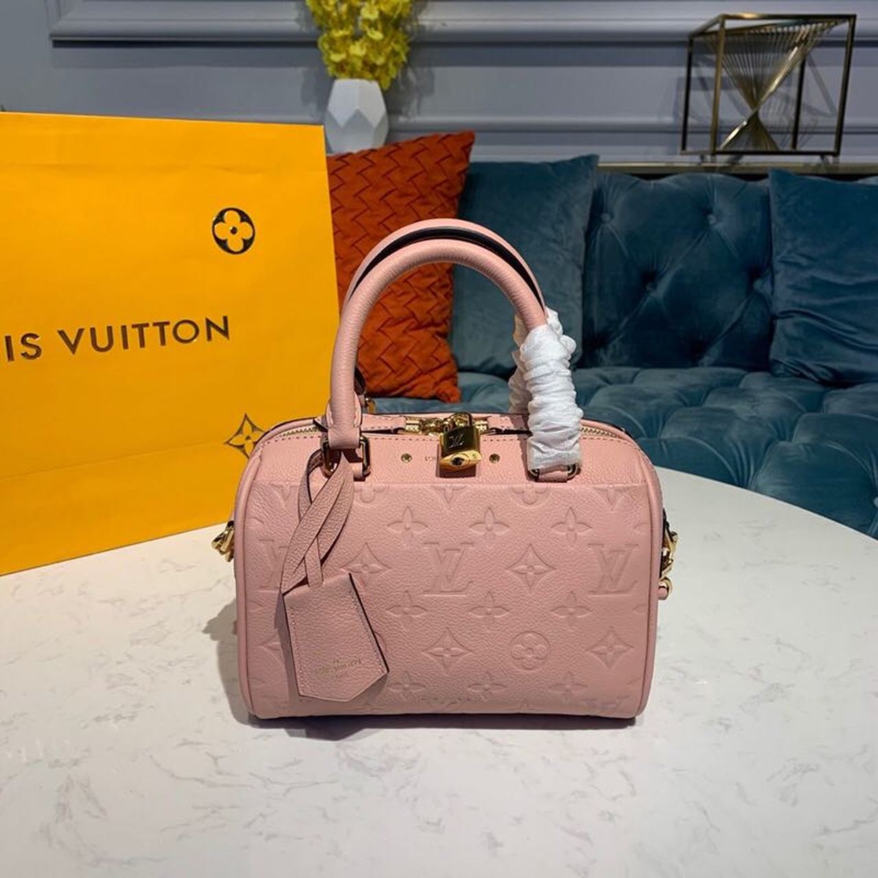Louis Vuitton Speedy Bandouliere 20 Monogram Empreinte Light Pink For Women,  Shoulder And Crossbody Bags 7.8in/20cm Louis Vuitton