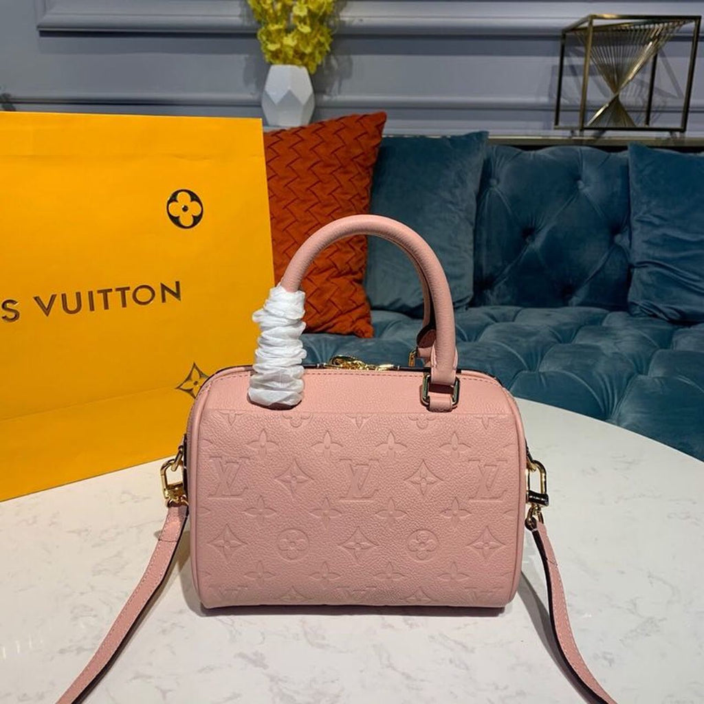 Louis Vuitton Speedy Bandouliere 20 Monogram Empreinte Light Pink For Women,  Shoulder And Crossbody Bags 7.8in/20cm Louis Vuitton