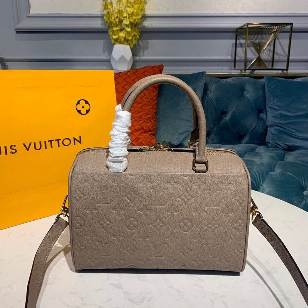 Louis Vuitton Speedy Bandouliere 25 Monogram Empreinte Galet Grey For Women,  Shoulder And Crossbody Bags 9.8in/25cm Louis Vuitton