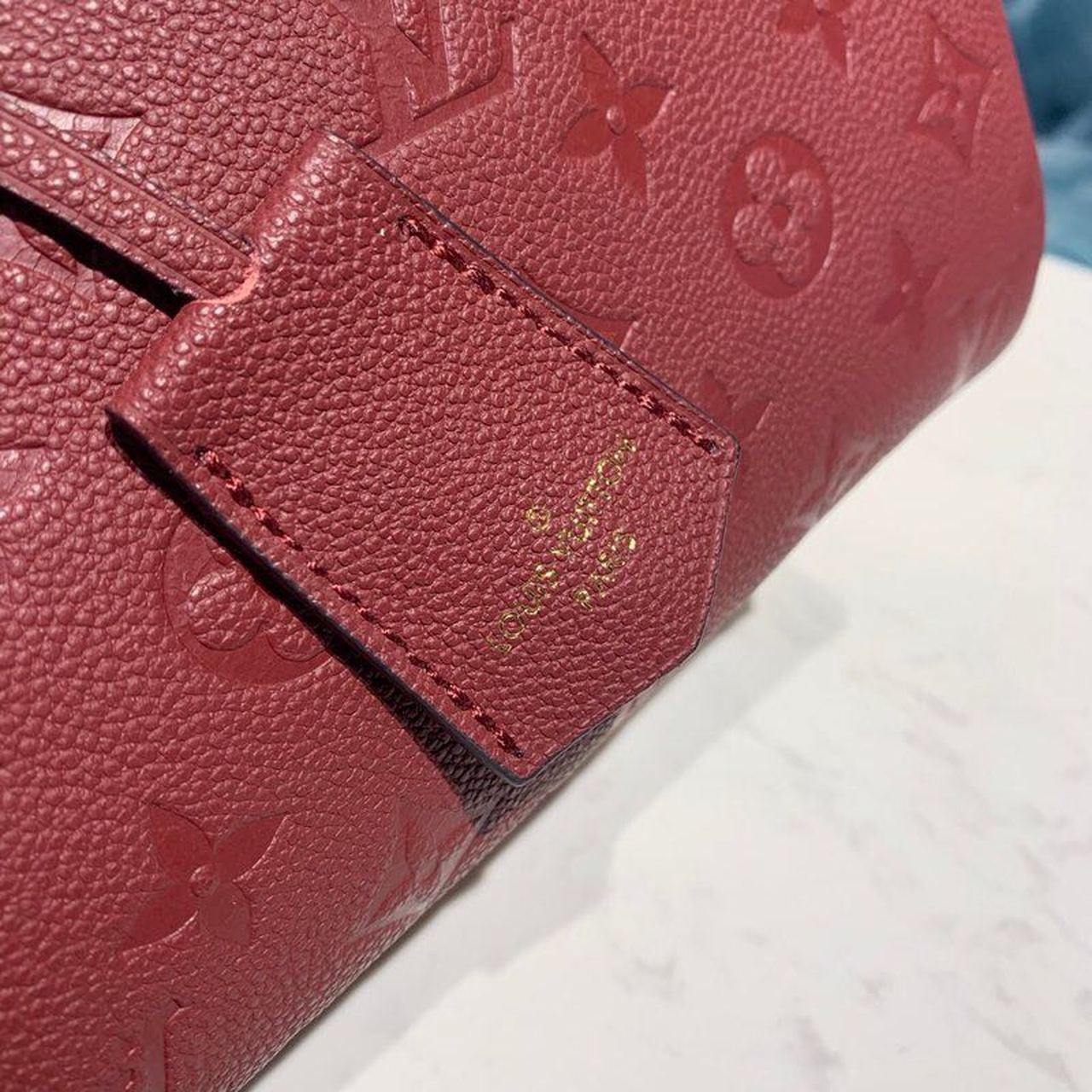 Louis Vuitton Speedy Bandouliere 20 Monogram Empreinte Burgundy For Women,  Shoulder And Crossbody Bags 7.8in/20cm Louis Vuitton