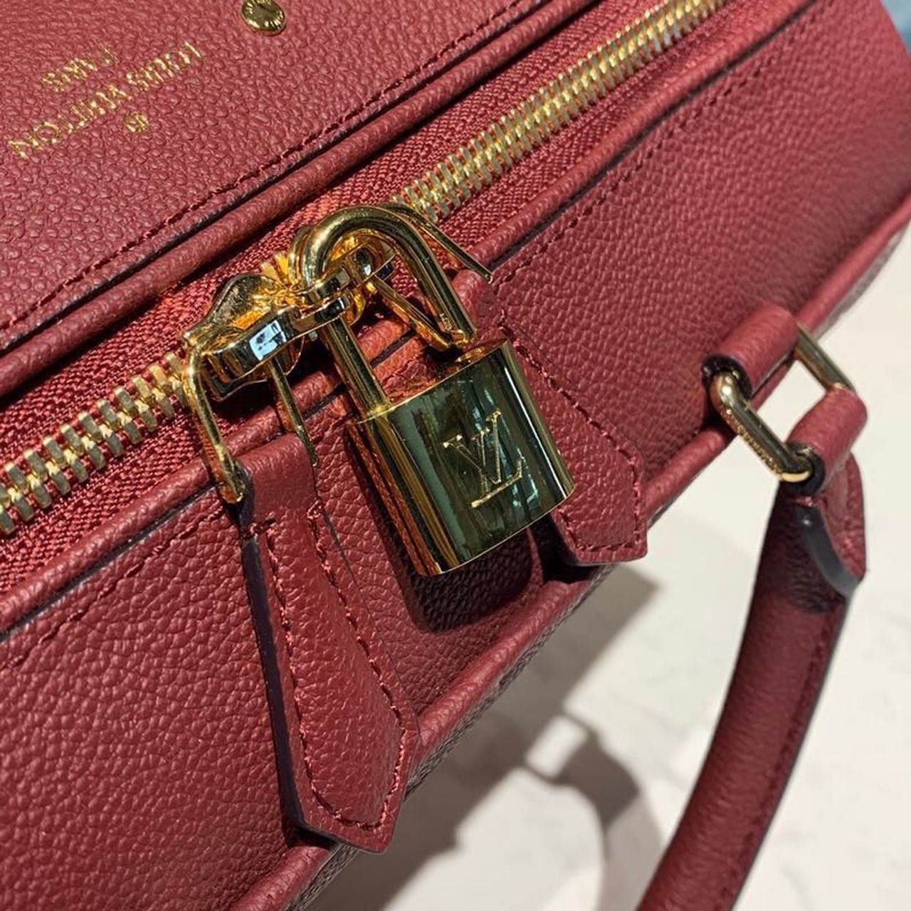 Louis Vuitton Speedy Bandouliere 25 Monogram Empreinte Burgundy For Women,  Shoulder And Crossbody Bags 9.8in/25cm Louis Vuitton